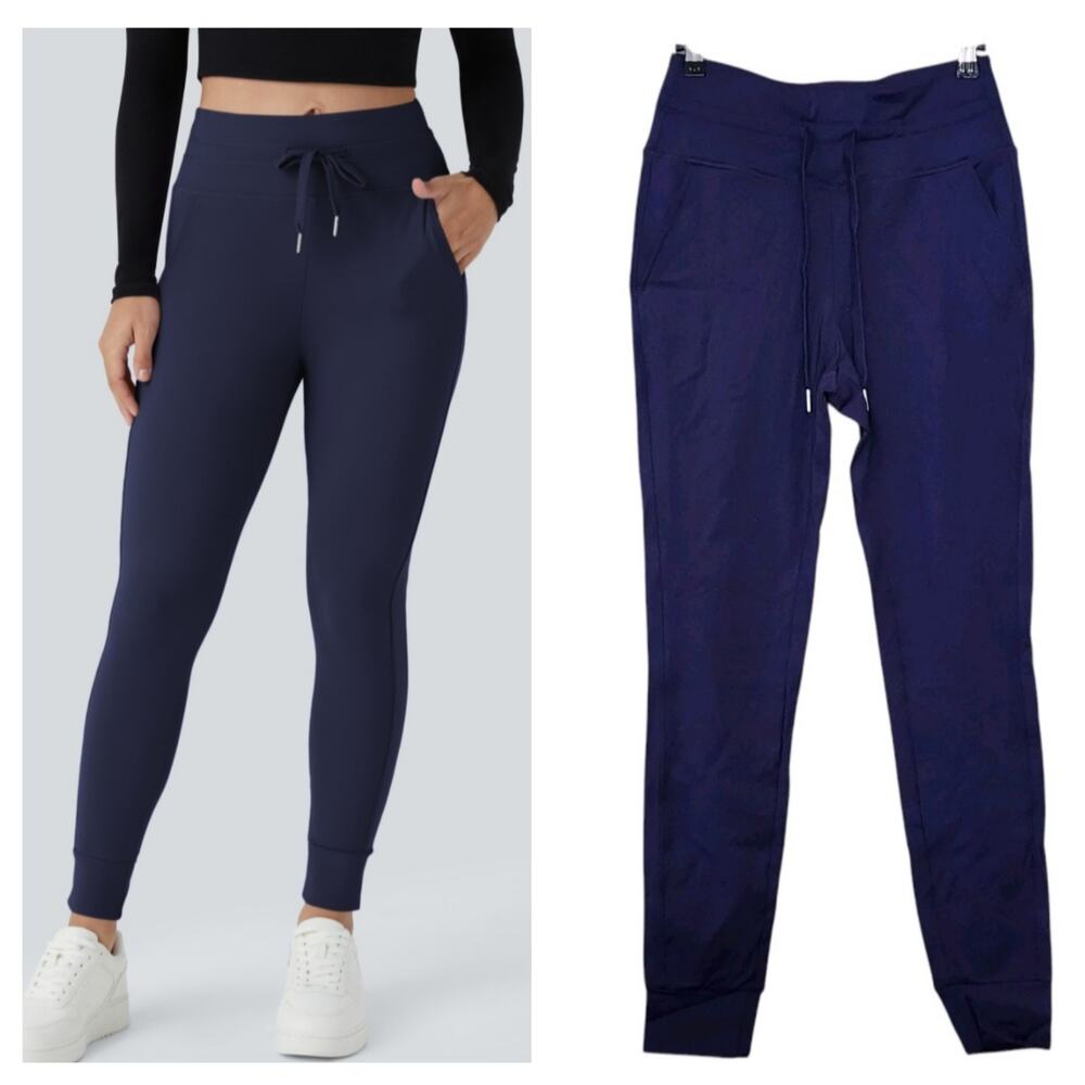 Halara Softlyzero Plush High Waisted Womens Jogger Leggings Size S Drawstring